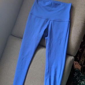 Lululemon Wunder Under High Rise Pant blue sz 6
